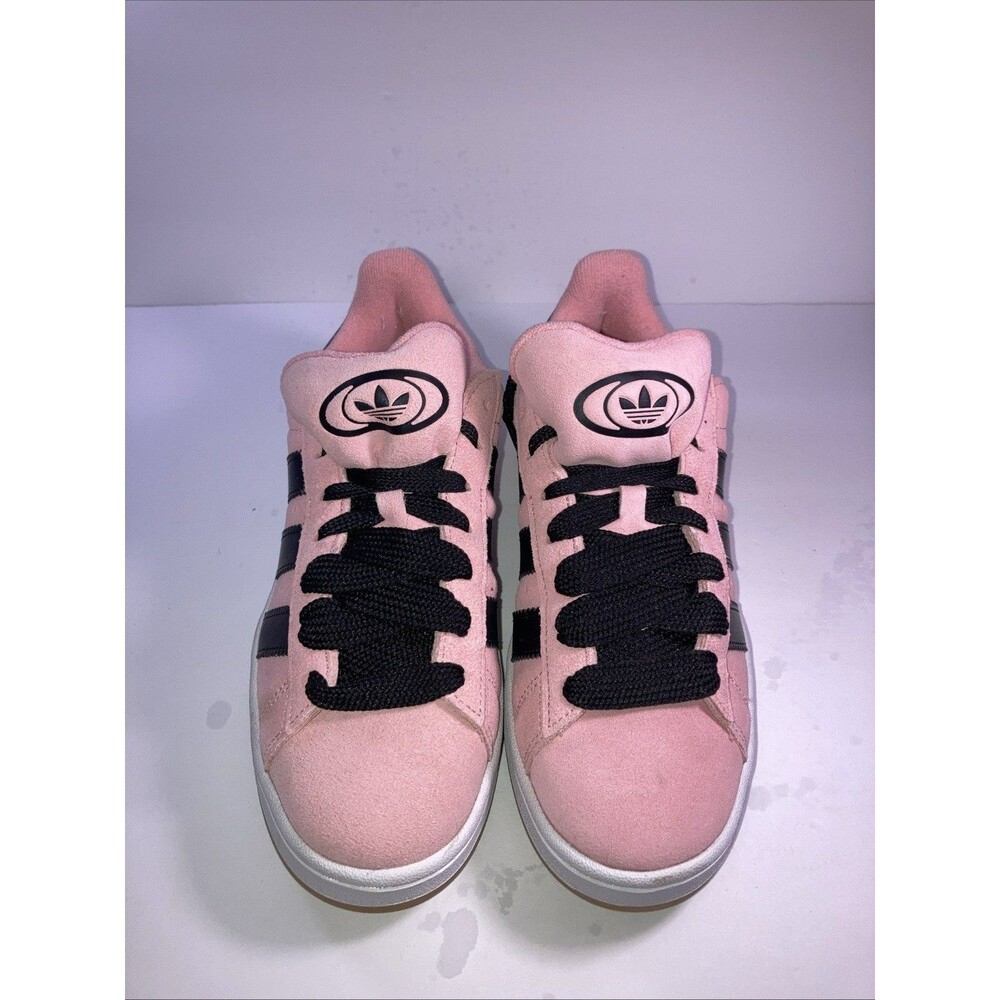 Adidas Campus Pink on Pink Suede Sneakers Wm Sz 9 Includes Pink Laces